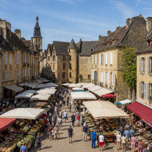 Sarlat Market Gourmet Private Tour from Sarlat-la-Canéda